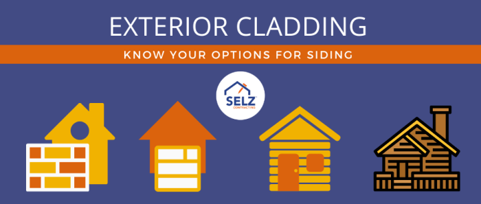 Exterior cladding materials